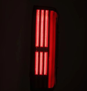 Toyota Tundra Tail Lights - AlphaRex - NOVA-Series Prismatic LED - Black/Red - `22-`24