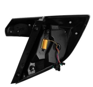 Honda Civic Hatchback Tail Lights - AlphaRex - Nova-Series - Black Smoke - `16-`21