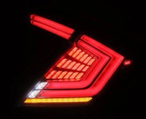 Honda Civic Type-R Tail Lights - AlphaRex - Nova-Series LED - Clear Smoke - `16-`21