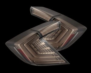 Honda Civic Type-R Tail Lights - AlphaRex - Nova-Series LED - Clear Smoke - `16-`21
