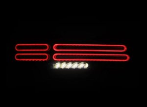 Nissan Z Tail Lights - AlphaRex - Nova-Series Quad-Loop Style Prismatic - Alpha Black - `23-`25
