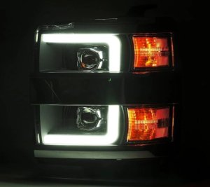 Chevrolet Silverado 2500 Headlights - AlphaRex - LUXX-Series - Chrome - `15-`19