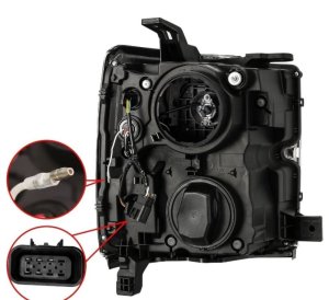 Chevrolet Silverado 3500 Headlights - AlphaRex - LUXX-Series - Chrome - `15-`19