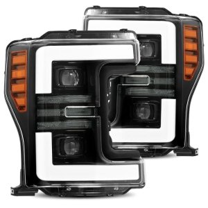 Ford F-250 SD Headlights - AlphaRex - PRO-Series - Black - `17-`19