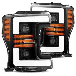 Ford F-250 SD Headlights - AlphaRex - PRO-Series - Black - `17-`19
