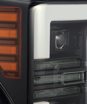 Ford F-250 SD Headlights - AlphaRex - PRO-Series - Black - `17-`19