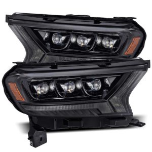 Ford Ranger Headlights - AlphaRex - NOVA Series LED Projector - Alpha-Black - `19-`21