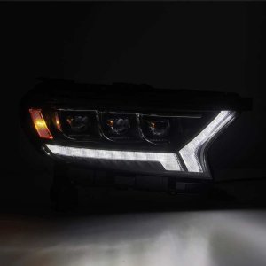 Ford Ranger Headlights - AlphaRex - NOVA-Series Proj Headlights - Black - `19-`21