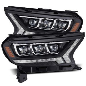 Ford Ranger Headlights - AlphaRex - NOVA-Series Proj Headlights - Black - `19-`21