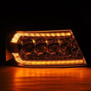 Lincoln Mark LT Headlights - AlphaRex - NOVA LED Projector - Chrome - `06-`08