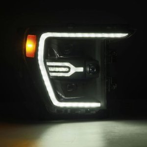 Ford F150 Headlights - AlphaRex - Luxx-Series Projector - Black - `21-`22