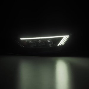 Ford Mustang Headlights - AlphaRex - NOVA Series LED Projector - Black - `15-`17