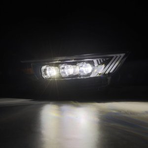 Ford Mustang Headlights - AlphaRex - NOVA Series LED Projector - Black - `15-`17