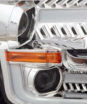 Ford F-150 Headlights - AlphaRex - PRO-Series Projector Plank Style - Chrome - `15-`17