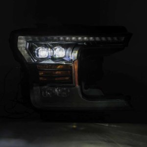 Ford F-150 Headlights - AlphaRex - NOVA-Series Projector with Activ Light/Seq Signal - Matte Black - `18-`19