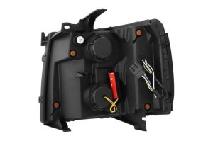 Chevrolet 1500HD Headlights - AlphaRex - NOVA LED Projection - Matte Black - `07-`13