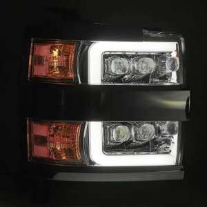 Chevrolet 2500HD Headlights - AlphaRex - NOVA LED Projector - Jet Black - `15-`18