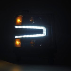 Chevrolet 1500HD Headlights - AlphaRex - LUXX LED Projector w/ Sequential Activation Light / Sequential Signal - Black - `16-`18 Chevrolet 1500HD Headlights - AlphaRex - LUXX LED Projector w/ Sequential Activation Light / Sequential Signal - Black - `16-`18