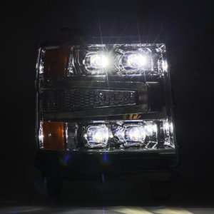 Chevrolet 1500HD Headlights - AlphaRex - NOVA-Series LED Projector - Chrome - `16-`18 Chevrolet 1500HD Headlights - AlphaRex - NOVA-Series LED Projector - Chrome - `16-`18