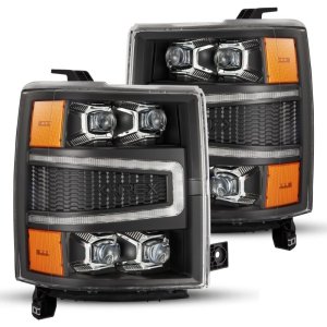 Chevrolet 1500HD Headlights - AlphaRex - NOVA-Series LED Proj - Black - `04-`15 Chevrolet 1500HD Headlights - AlphaRex - NOVA-Series LED Proj - Black - `04-`15