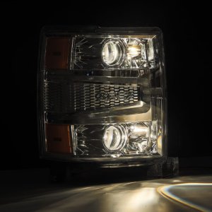 Chevrolet 1500 Headlights - AlphaRex - PRO-Series Projector - Chrome - `14-`15