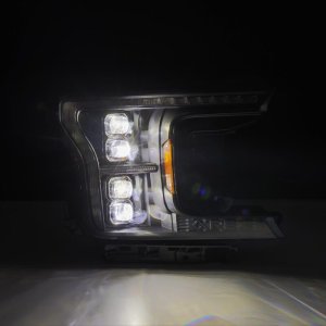 Ford F-150 Headlights - AlphaRex - NOVA LED Projector - Black - `18-`20