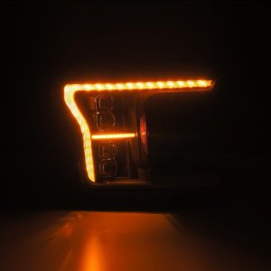 Ford F-150 Headlights - AlphaRex - NOVA LED Projector - Black - `18-`20