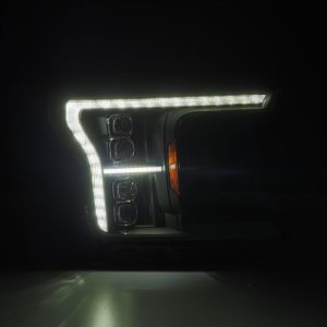Ford F-150 Headlights - AlphaRex - NOVA LED Projector - Black - `18-`20