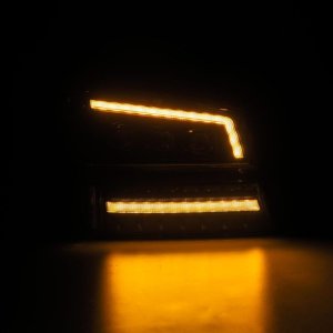 Chevrolet Avalanche Headlights - AlphaRex - NOVA LED Projector - Alpha-Black - `03-`06