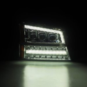 Chevrolet Avalanche Headlights - AlphaRex - NOVA LED Projector - Chrome - `03-`06
