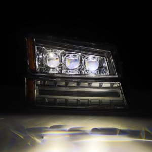 Chevrolet Avalanche Headlights - AlphaRex - NOVA LED Projector - Chrome - `03-`06