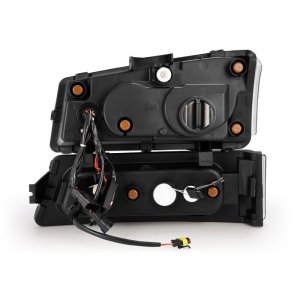 Chevrolet Silverado 3500HD Headlights - AlphaRex - NOVA LED Projector - Black - `03-`06