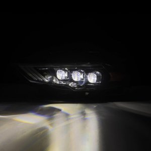 Ford Mustang Headlights - AlphaRex - NOVA-Series LED Projector - Alpha-Black - `18-`23