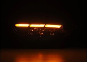 Ford Mustang Headlights - AlphaRex - NOVA-Series LED Projector - Alpha Black - `15-`17