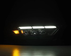 Ford Mustang Headlights - AlphaRex - NOVA LED Projector - Black - `15-`17