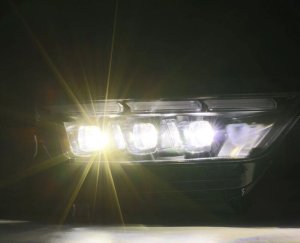 Ford Mustang Headlights - AlphaRex - NOVA LED Projector - Black - `15-`17