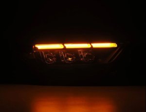 Ford Mustang Headlights - AlphaRex - NOVA LED Projector - Black - `15-`17
