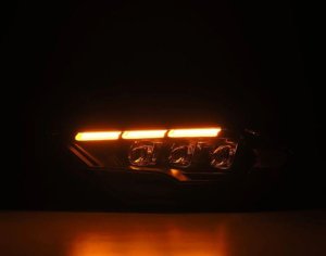Ford Mustang Headlights - AlphaRex - NOVA Series LED Projector - Black - `18-`20