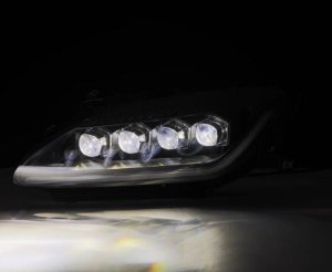 Honda S2000 Headlights - AlphaRex - NOVA-Series Projector LED - Black - `99-`09