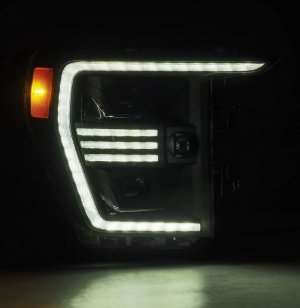 Ford F150 Headlights - AlphaRex - PRO-Series Projector - Black - `21-`22