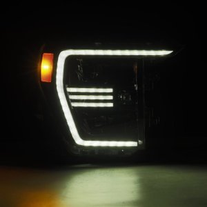 Ford F150 Headlights - AlphaRex - PRO-Series Projector w/Activ Light/Seq Signal - Alpha-Black - `21-`22