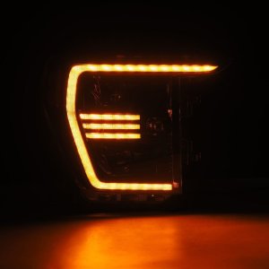 Ford F150 Headlights - AlphaRex - PRO-Series Projector w/Activ Light/Seq Signal - Alpha-Black - `21-`22