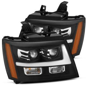 Chevrolet Tahoe Headlights - AlphaRex - LUXX-Series LED Projector w/ DRL/Sequential - Black - `07-`14 Chevrolet Tahoe Headlights - AlphaRex - LUXX-Series LED Projector w/ DRL/Sequential - Black - `07-`14