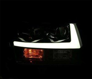 Chevrolet Tahoe Headlights - AlphaRex - LUXX-Series LED Projector w/ DRL/Sequential - Black - `07-`14 Chevrolet Tahoe Headlights - AlphaRex - LUXX-Series LED Projector w/ DRL/Sequential - Black - `07-`14