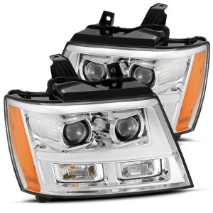 Chevrolet Tahoe Headlights - AlphaRex - LUXX Series LED Projector - Chrome - `07-`14