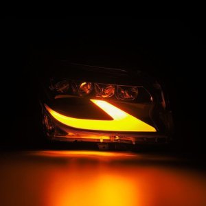 Lexus GX460 Headlights - AlphaRex - NOVA LED Proj with Activ Light/Seq Signal - Alpha Black - `14-`19