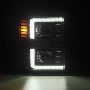 Ford F350 Headlights - AlphaRex - PRO-Series Projector w/Activ Light/Seq Signal - Black - `08-`10 Ford F350 Headlights - AlphaRex - PRO-Series Projector w/Activ Light/Seq Signal - Black - `08-`10
