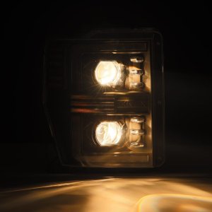 Ford F450 Headlights - AlphaRex - PRO-Series Projector with Activ Light/Seq Signal - Alpha-Black - `08-`10