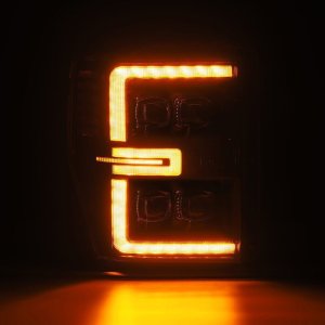 Ford F450 Headlights - AlphaRex - NOVA-Series LED Projector - Black - `08-`10