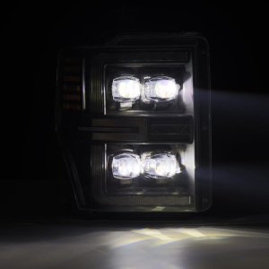 Ford F450 Headlights - AlphaRex - NOVA-Series LED Projector - Black - `08-`10